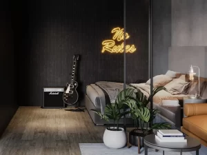 Decoração com ripado autocolante