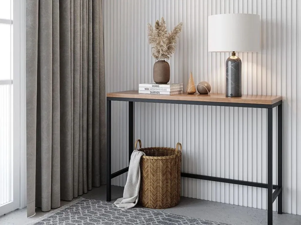 Decoração com ripado autocolante