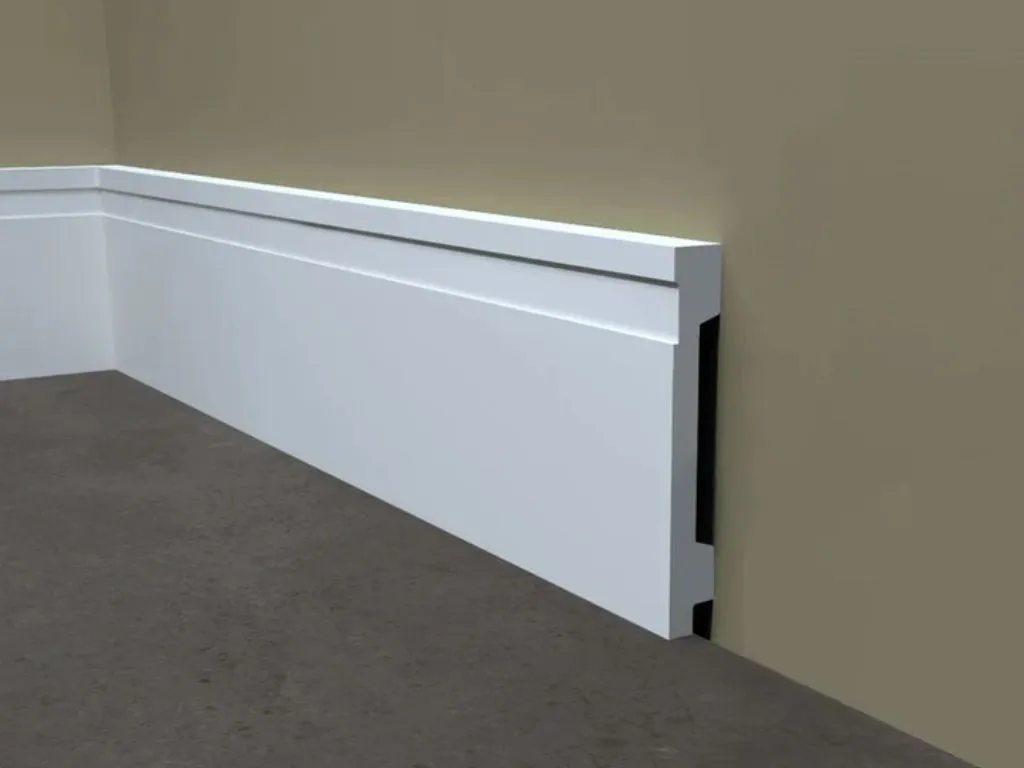 Rodapé de poliestireno: Vantagens e aplicações 1 Rodapé de poliestireno