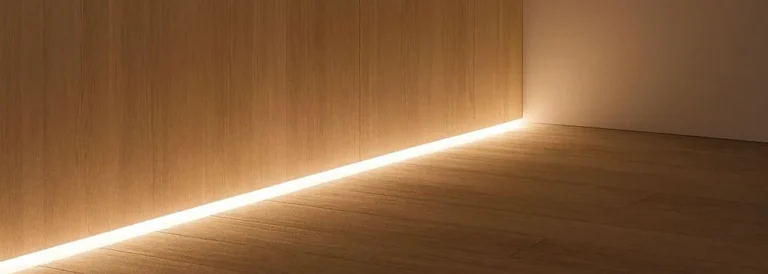 01 - Rodapé com LED embutido